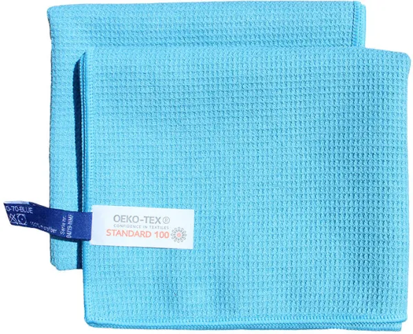Performance viskestykke, blå, microfiber viskestykke, 40x70 cm